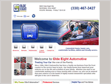 Tablet Screenshot of olde8automotive.com